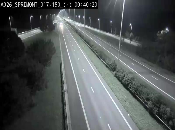 <h2>Webcam E25 (A26) à hauteur de Sprimont en direction de Liège et en provenance de Bastogne</h2>
