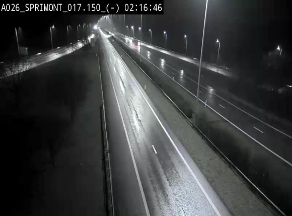 <h2>Webcam E25 (A26) à hauteur de Sprimont en direction de Liège et en provenance de Bastogne</h2>