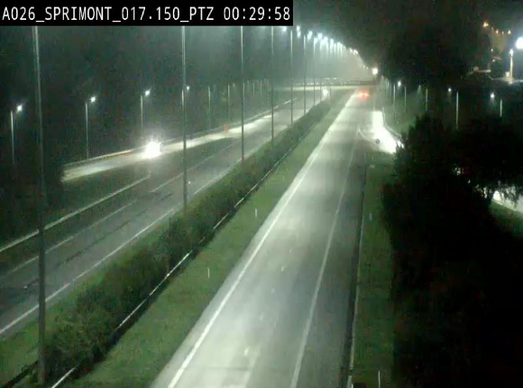 <h2>Webcam A26 (E25) à Sprimont, sur l'autoroute entre Liège et Arlon. Vue orientée vers le Luxembourg</h2>