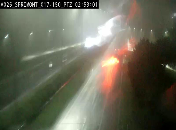 <h2>Webcam A26 (E25) à Sprimont, sur l'autoroute entre Liège et Arlon. Vue orientée vers le Luxembourg</h2>