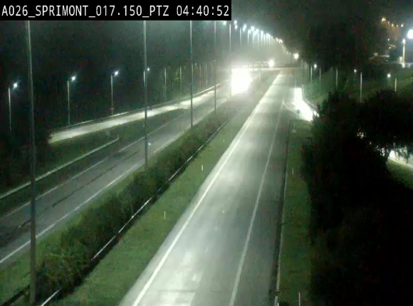 <h2>Webcam A26 (E25) à Sprimont, sur l'autoroute entre Liège et Arlon. Vue orientée vers le Luxembourg</h2>
