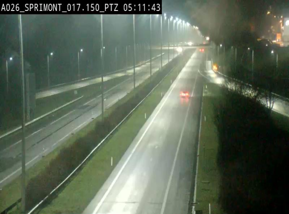 <h2>Webcam A26 (E25) à Sprimont, sur l'autoroute entre Liège et Arlon. Vue orientée vers le Luxembourg</h2>