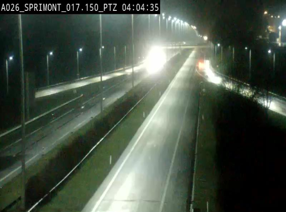 <h2>Webcam A26 (E25) à Sprimont, sur l'autoroute entre Liège et Arlon. Vue orientée vers le Luxembourg</h2>