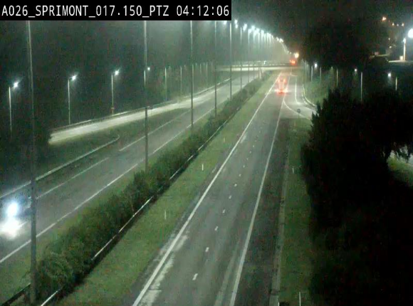 <h2>Webcam A26 (E25) à Sprimont, sur l'autoroute entre Liège et Arlon. Vue orientée vers le Luxembourg</h2>