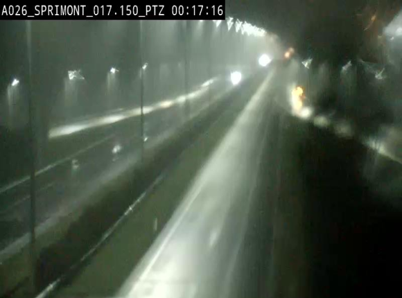 <h2>Webcam A26 (E25) à Sprimont, sur l'autoroute entre Liège et Arlon. Vue orientée vers le Luxembourg</h2>