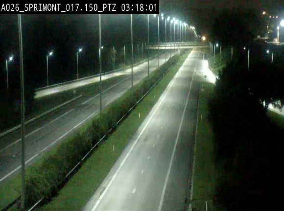 <h2>Webcam A26 (E25) à Sprimont, sur l'autoroute entre Liège et Arlon. Vue orientée vers le Luxembourg</h2>
