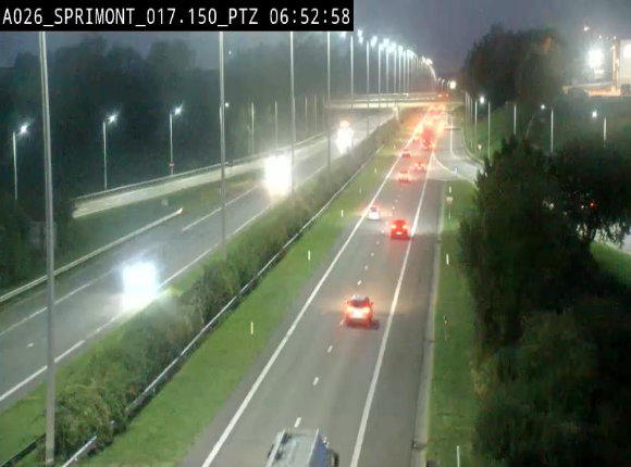 <h2>Webcam A26 (E25) à Sprimont, sur l'autoroute entre Liège et Arlon. Vue orientée vers le Luxembourg</h2>