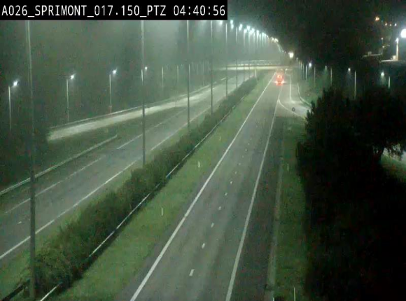 <h2>Webcam A26 (E25) à Sprimont, sur l'autoroute entre Liège et Arlon. Vue orientée vers le Luxembourg</h2>
