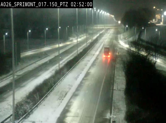 <h2>Webcam A26 (E25) à Sprimont, sur l'autoroute entre Liège et Arlon. Vue orientée vers le Luxembourg</h2>