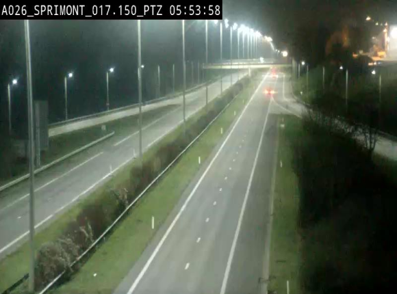 <h2>Webcam A26 (E25) à Sprimont, sur l'autoroute entre Liège et Arlon. Vue orientée vers le Luxembourg</h2>