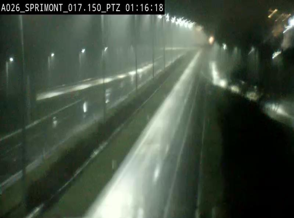 <h2>Webcam A26 (E25) à Sprimont, sur l'autoroute entre Liège et Arlon. Vue orientée vers le Luxembourg</h2>