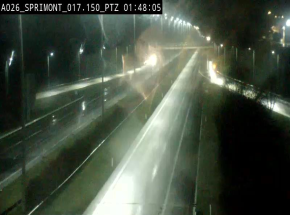 <h2>Webcam A26 (E25) à Sprimont, sur l'autoroute entre Liège et Arlon. Vue orientée vers le Luxembourg</h2>