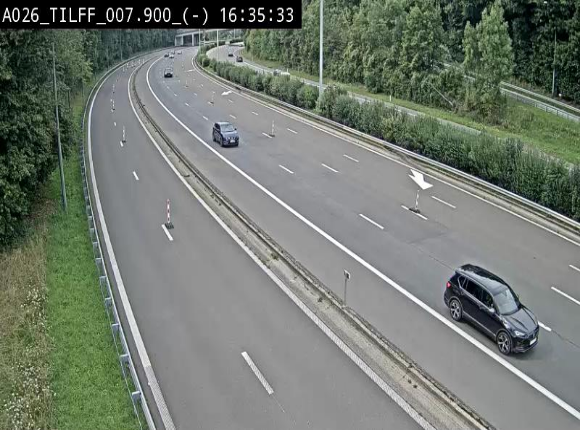 <h2>Webcam autoroute A26/E25 à Esneux, en Belgique en direction Luxembourg - BK 7.9</h2>