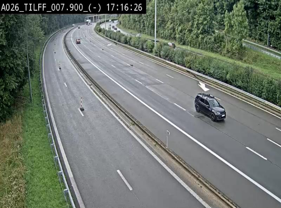 <h2>Webcam autoroute A26/E25 à Esneux, en Belgique en direction Luxembourg - BK 7.9</h2>