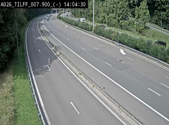 <h2>Webcam autoroute A26/E25 à Esneux, en Belgique en direction Luxembourg - BK 7.9</h2>