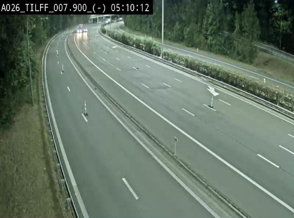 <h2>Webcam autoroute A26/E25 à Esneux, en Belgique en direction Luxembourg - BK 7.9</h2>