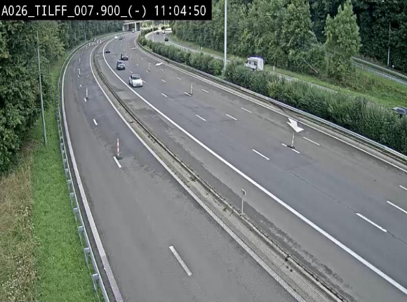 <h2>Webcam autoroute A26/E25 à Esneux, en Belgique en direction Luxembourg - BK 7.9</h2>