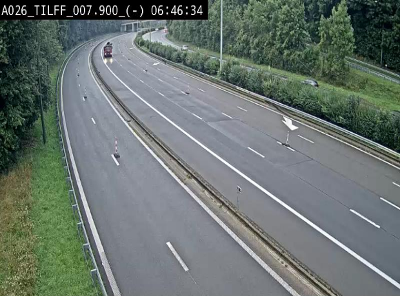<h2>Webcam autoroute A26/E25 à Esneux, en Belgique en direction Luxembourg - BK 7.9</h2>