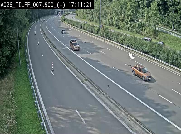 <h2>Webcam autoroute A26/E25 à Esneux, en Belgique en direction Luxembourg - BK 7.9</h2>