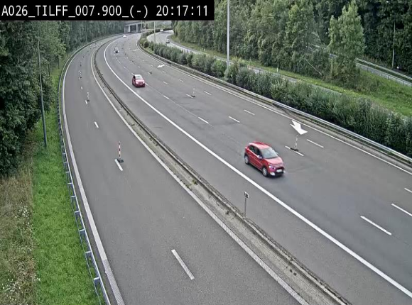 <h2>Webcam autoroute A26/E25 à Esneux, en Belgique en direction Luxembourg - BK 7.9</h2>