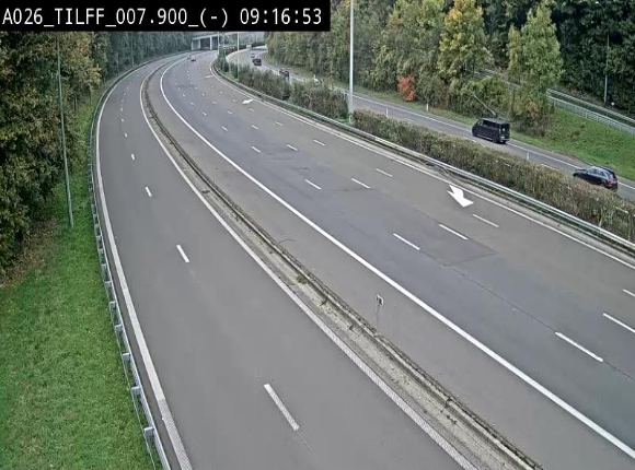 <h2>Webcam autoroute A26/E25 à Esneux, en Belgique en direction Luxembourg - BK 7.9</h2>