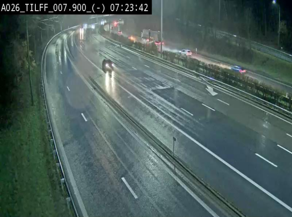 Webcam autoroute A26/E25 à Esneux, en Belgique en direction Luxembourg - BK 7.9