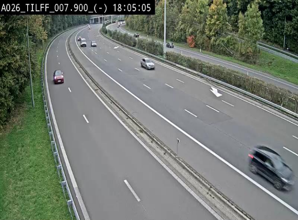 <h2>Webcam autoroute A26/E25 à Esneux, en Belgique en direction Luxembourg - BK 7.9</h2>