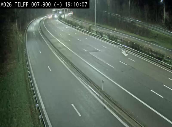 Webcam autoroute A26/E25 à Esneux, en Belgique en direction Luxembourg - BK 7.9
