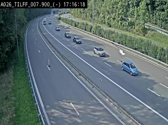 <h2>Webcam autoroute A26/E25 à Esneux, en Belgique en direction Luxembourg - BK 7.9</h2>