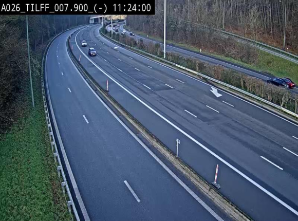 Webcam autoroute A26/E25 à Esneux, en Belgique en direction Luxembourg - BK 7.9