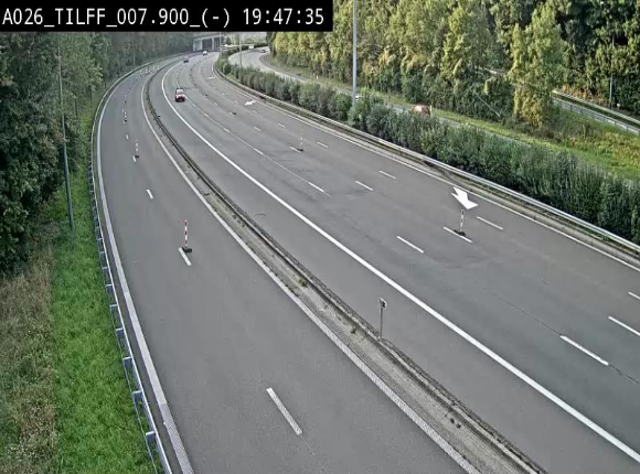 <h2>Webcam autoroute A26/E25 à Esneux, en Belgique en direction Luxembourg - BK 7.9</h2>