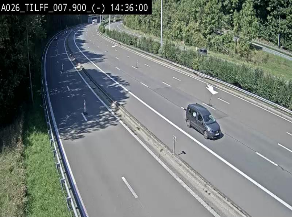 <h2>Webcam autoroute A26/E25 à Esneux, en Belgique en direction Luxembourg - BK 7.9</h2>