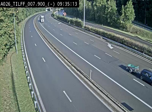 <h2>Webcam autoroute A26/E25 à Esneux, en Belgique en direction Luxembourg - BK 7.9</h2>