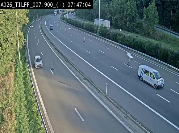 <h2>Webcam autoroute A26/E25 à Esneux, en Belgique en direction Luxembourg - BK 7.9</h2>
