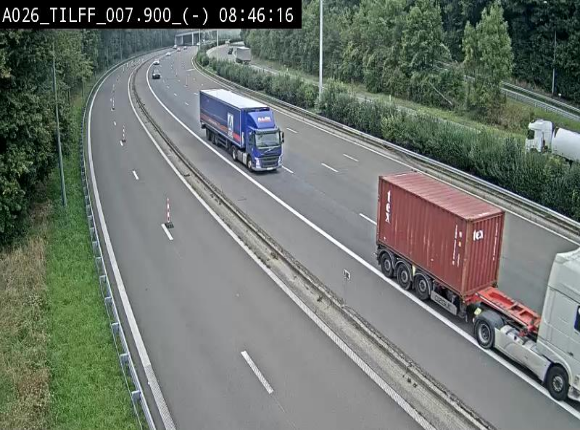 <h2>Webcam autoroute A26/E25 à Esneux, en Belgique en direction Luxembourg - BK 7.9</h2>