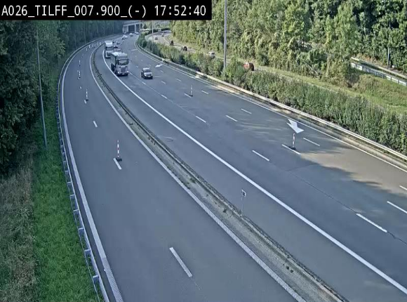 <h2>Webcam autoroute A26/E25 à Esneux, en Belgique en direction Luxembourg - BK 7.9</h2>