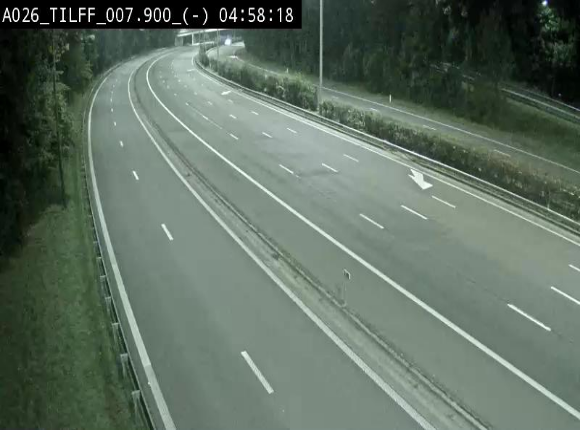 Webcam autoroute A26/E25 à Esneux, en Belgique en direction Luxembourg - BK 7.9
