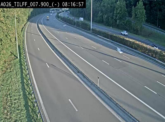 Webcam autoroute A26/E25 à Esneux, en Belgique en direction Luxembourg - BK 7.9