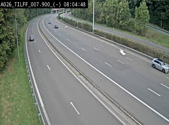 Webcam autoroute A26/E25 à Esneux, en Belgique en direction Luxembourg - BK 7.9