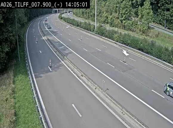 <h2>Webcam autoroute A26/E25 à Esneux, en Belgique en direction Luxembourg - BK 7.9</h2>