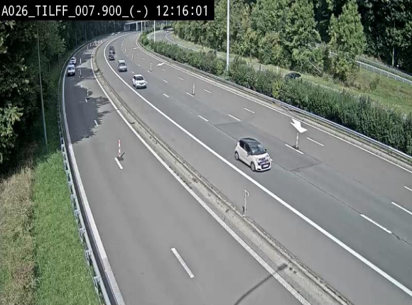 Webcam autoroute A26/E25 à Esneux, en Belgique en direction Luxembourg - BK 7.9