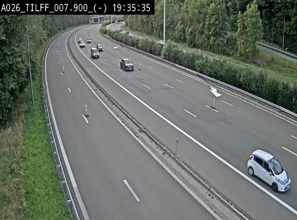 <h2>Webcam autoroute A26/E25 à Esneux, en Belgique en direction Luxembourg - BK 7.9</h2>