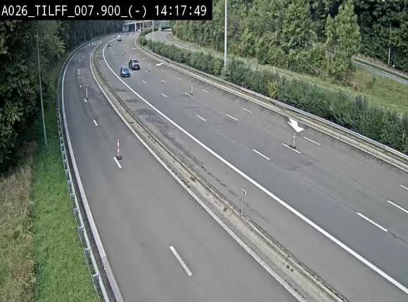 <h2>Webcam autoroute A26/E25 à Esneux, en Belgique en direction Luxembourg - BK 7.9</h2>
