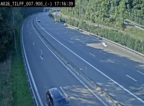 <h2>Webcam autoroute A26/E25 à Esneux, en Belgique en direction Luxembourg - BK 7.9</h2>
