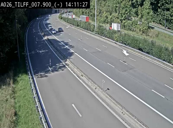 <h2>Webcam autoroute A26/E25 à Esneux, en Belgique en direction Luxembourg - BK 7.9</h2>
