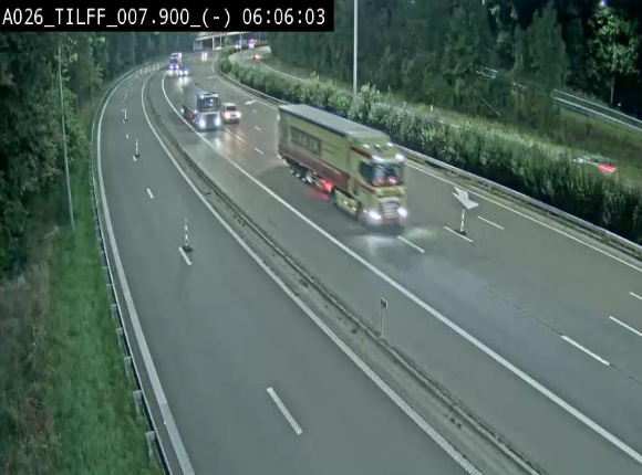 <h2>Webcam autoroute A26/E25 à Esneux, en Belgique en direction Luxembourg - BK 7.9</h2>