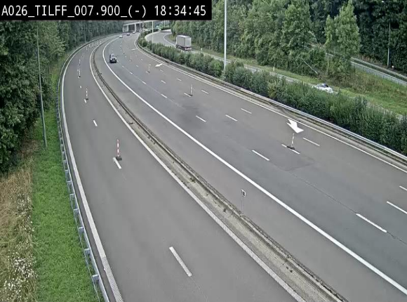 <h2>Webcam autoroute A26/E25 à Esneux, en Belgique en direction Luxembourg - BK 7.9</h2>