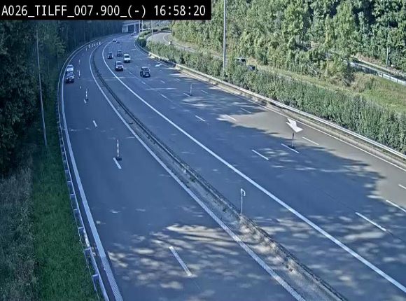<h2>Webcam autoroute A26/E25 à Esneux, en Belgique en direction Luxembourg - BK 7.9</h2>