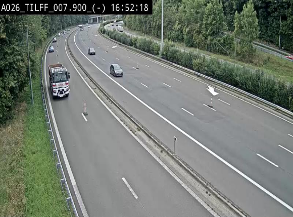 <h2>Webcam autoroute A26/E25 à Esneux, en Belgique en direction Luxembourg - BK 7.9</h2>