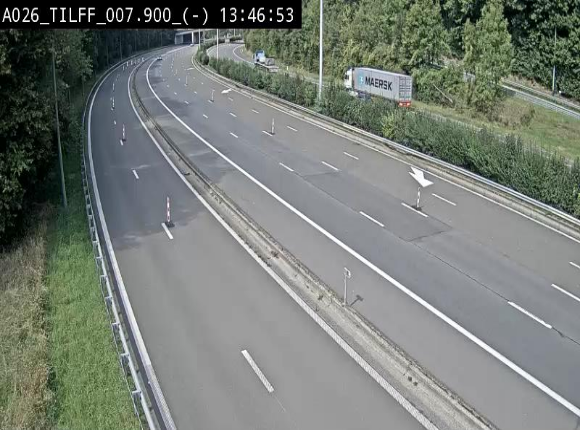 <h2>Webcam autoroute A26/E25 à Esneux, en Belgique en direction Luxembourg - BK 7.9</h2>